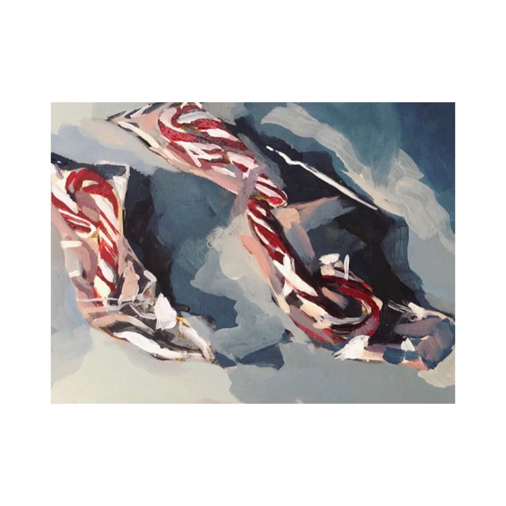 STUDIO SALE!⬇️ Candy-canes Original Painting